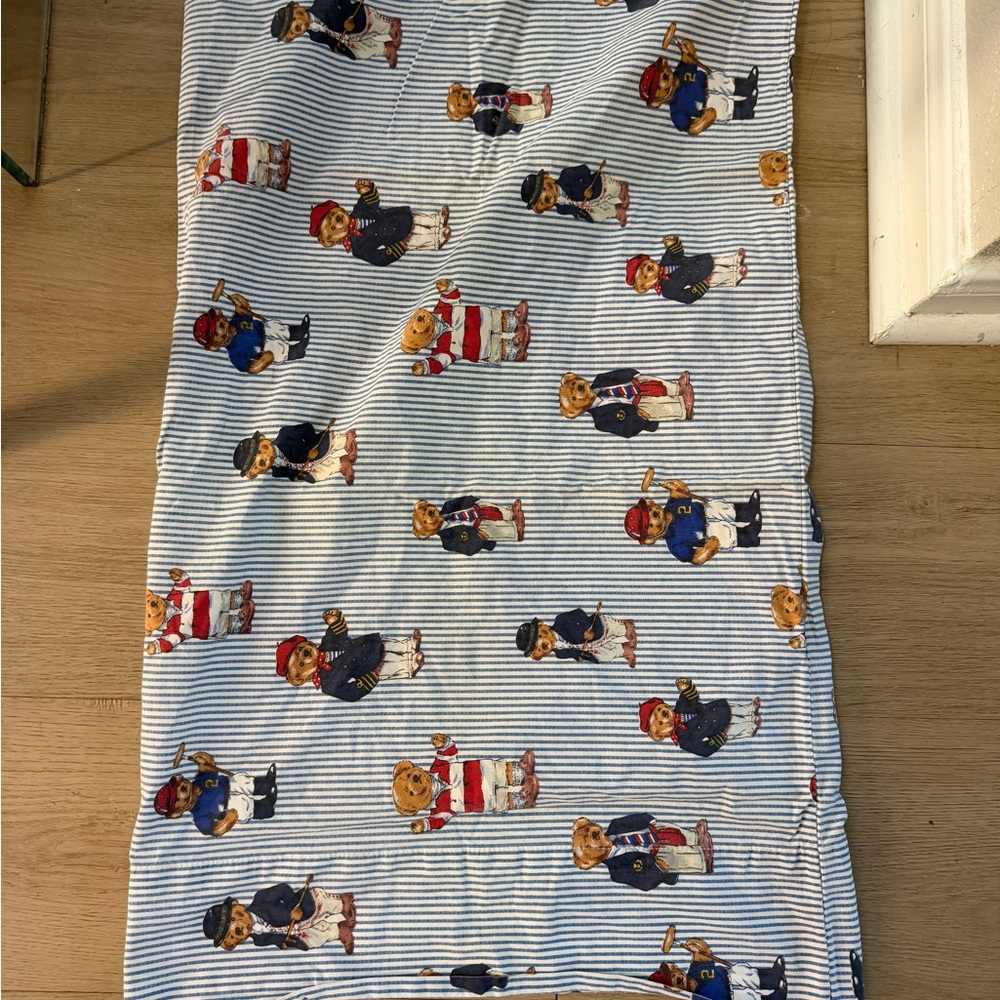 Vintage Ralph Lauren Striped Polo Bear Print pillowcase(1) standard